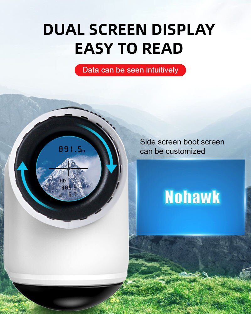 1000m OEM Touch Screen PinSeeker Slope Scope Distance Meter Archery Telescope Golf Laser Rangefinder for Hunting - Image 4