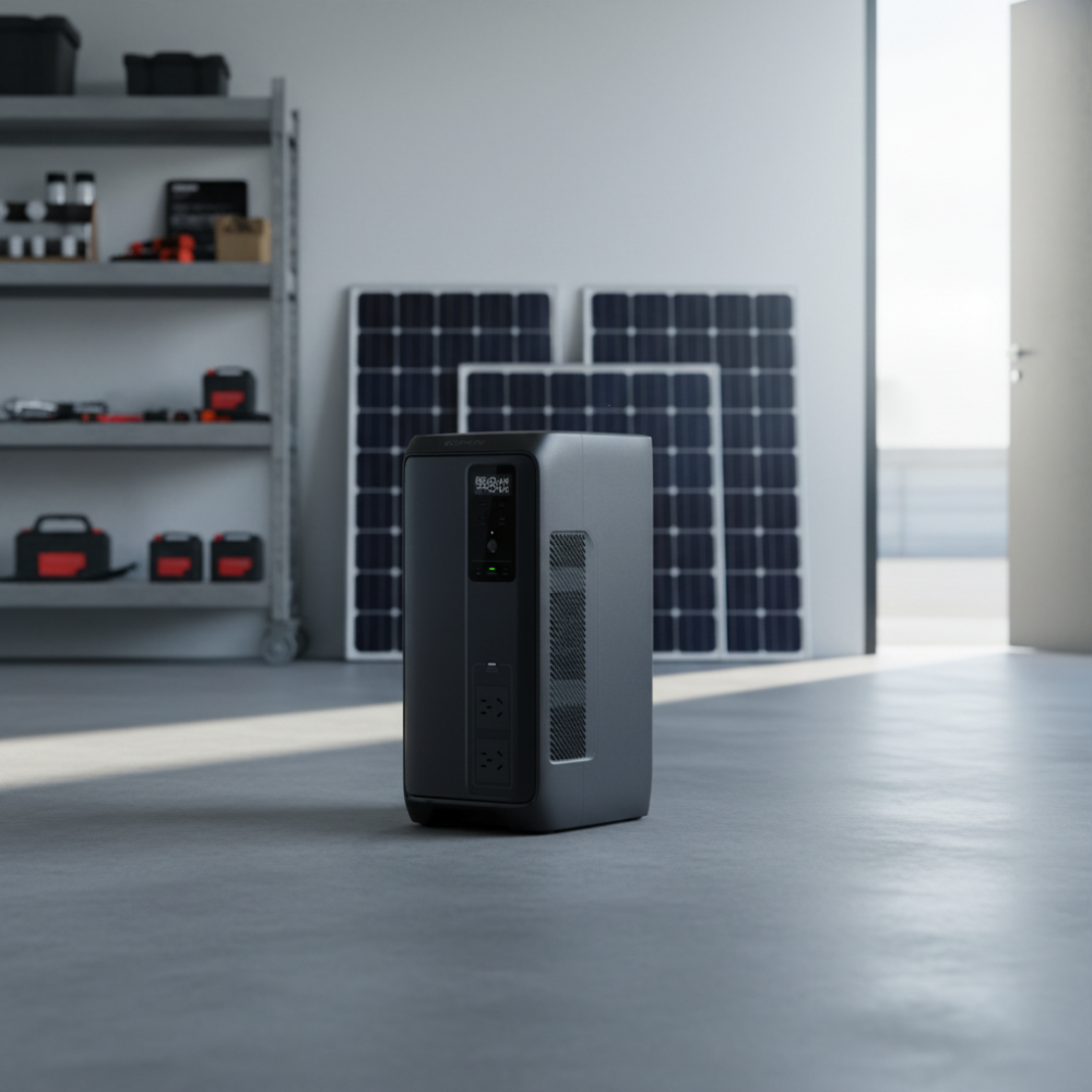 DELTA 3 1000Air + 160W Solar Panel Inverter with Flashlight Camping Equipment with Laptop Fan Car Power Source MPPT Controller - Image 2