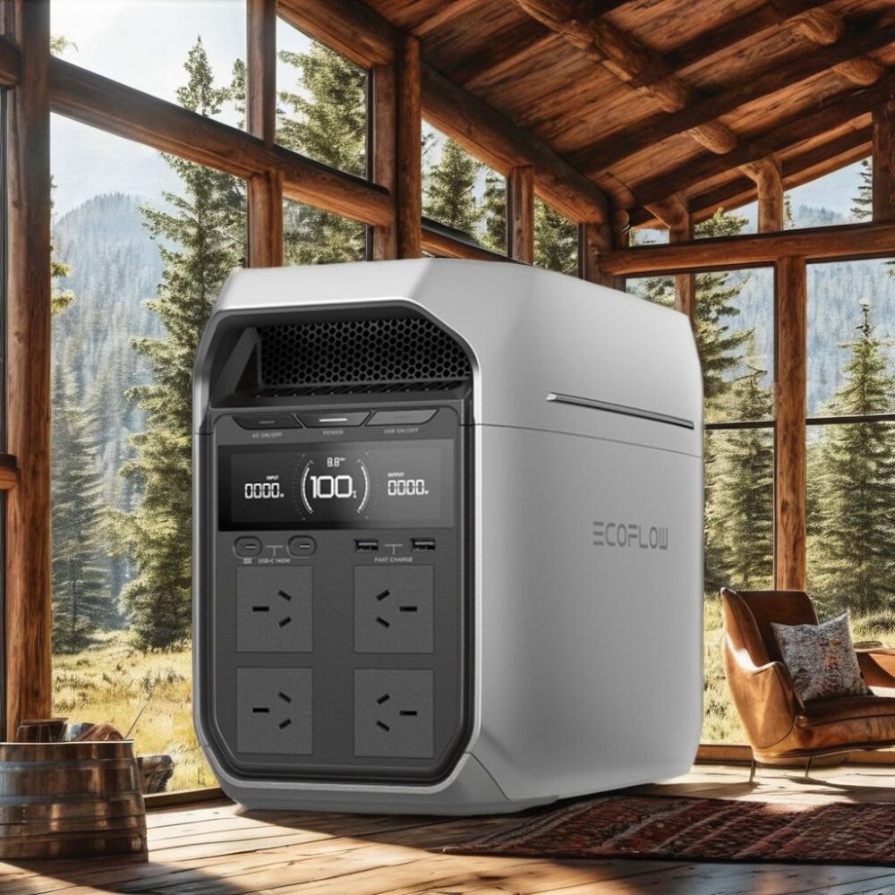 ECOFLOW DELTA 3 Plus + WAVE 2 Air-Conditioning 1800W 1024Wh UPS Portable Power Station Solar Generator Charging Station MPPT - Image 2